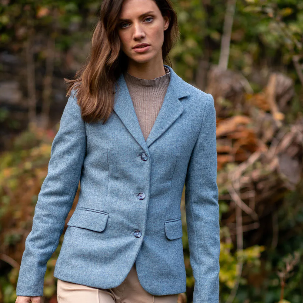 Dusty Blue Orla Donegal Tweed Jacket