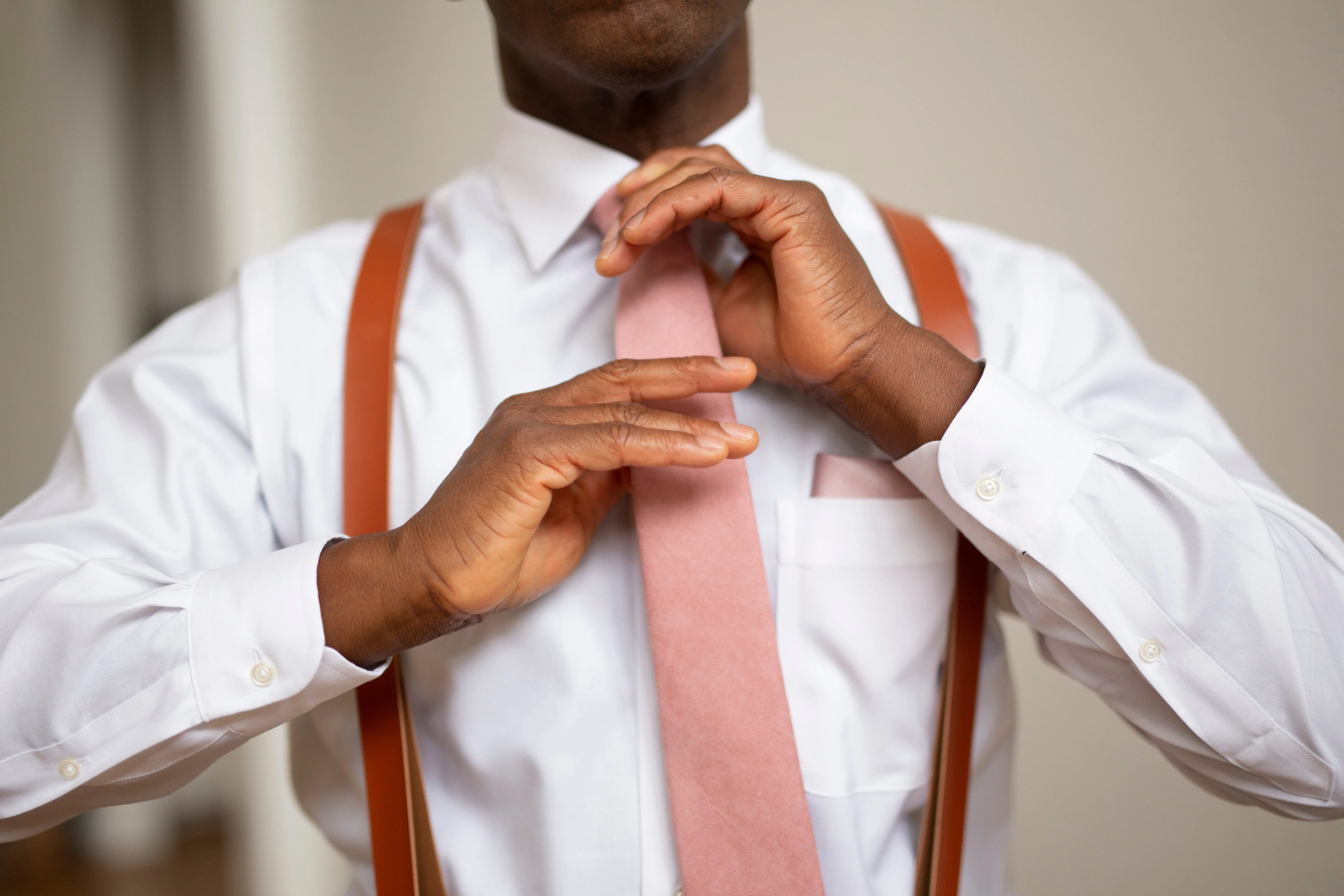 Dusty Mauve Skinny Silk Neck Tie