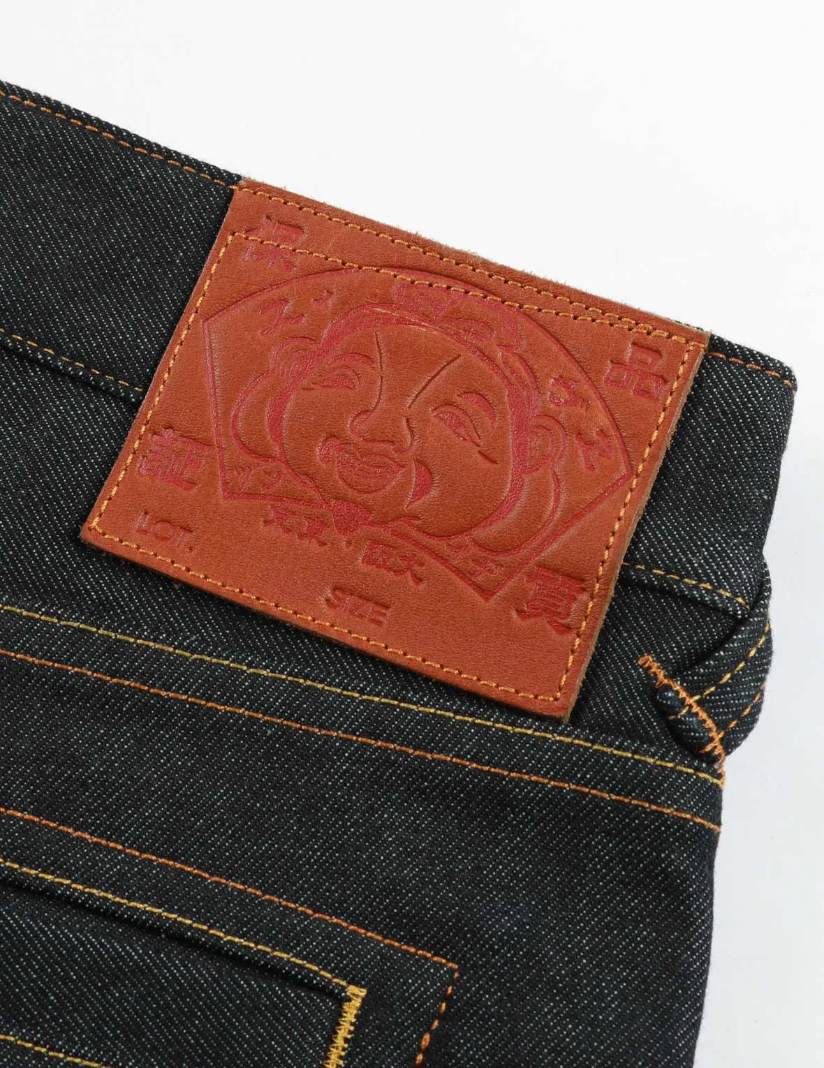 Eagle-pattern Daicock Embroidery Slim-Fit Jeans #2010