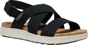 Elle Criss Cross Walking Sandal in Black/Birch