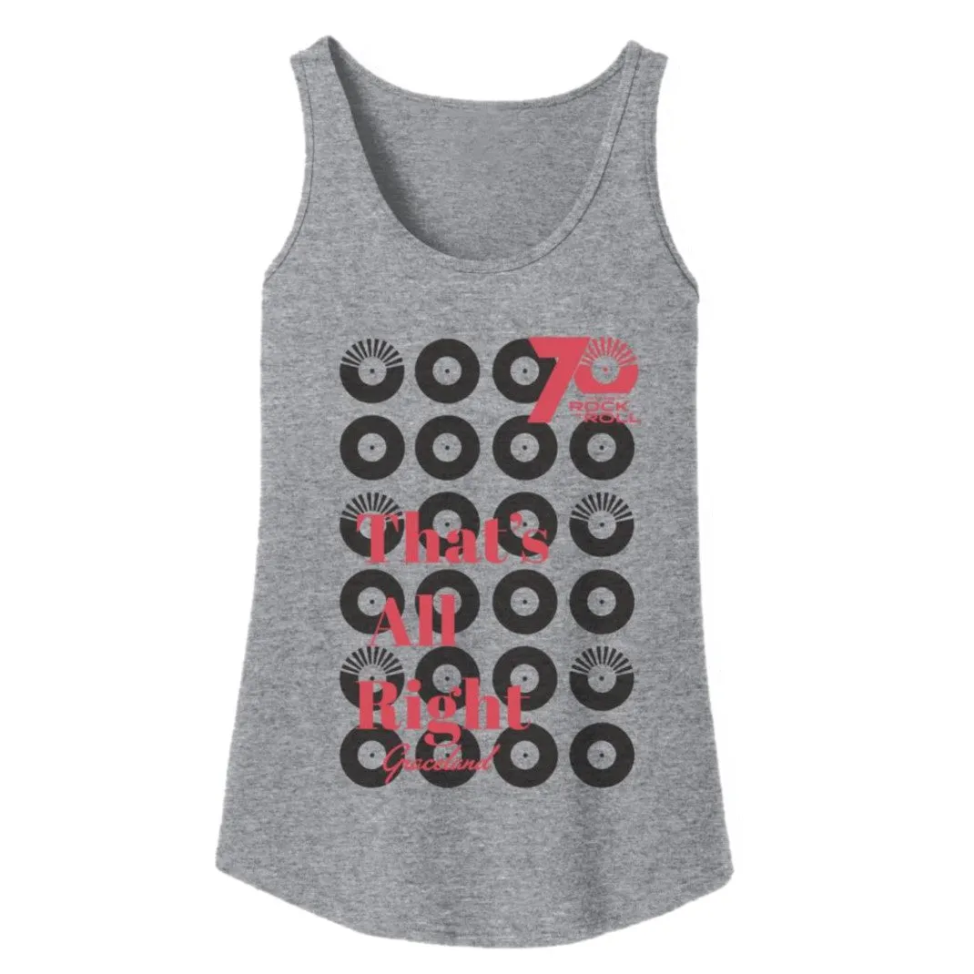 Elvis 70 Years Of Rock N Roll That's All Right Women's Tank