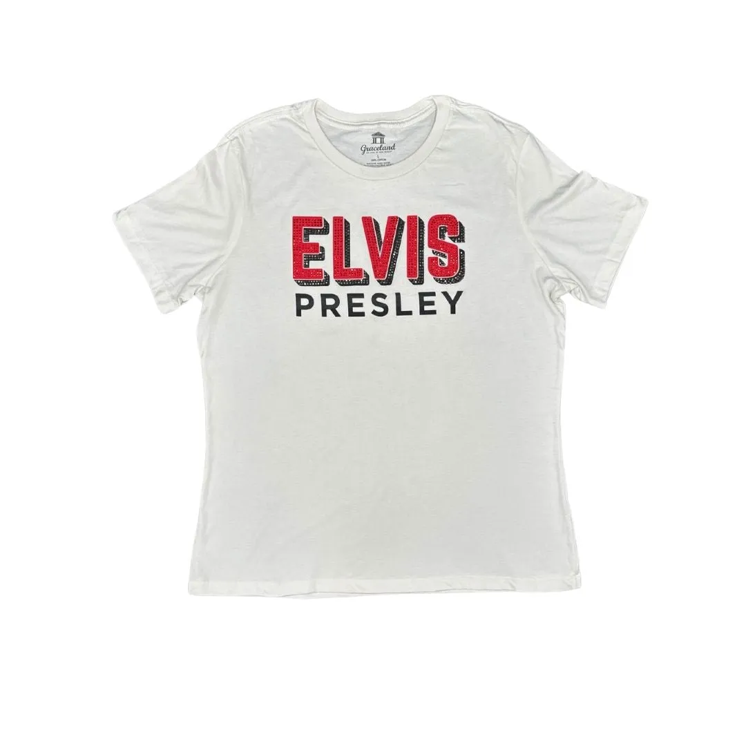 Elvis Presley Rhinestone Women's T-Shirt