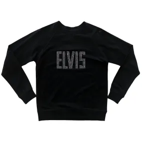 Elvis Signature Style: ELVIS Block Letters Women's Long Sleeve Raglan