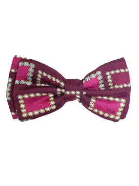 Emilio Pucci Silk Bow Tie Signature Fuchsia - Pre Tied