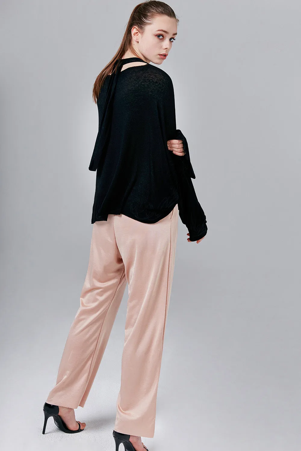 Felicity Satin Wide-Leg Pants