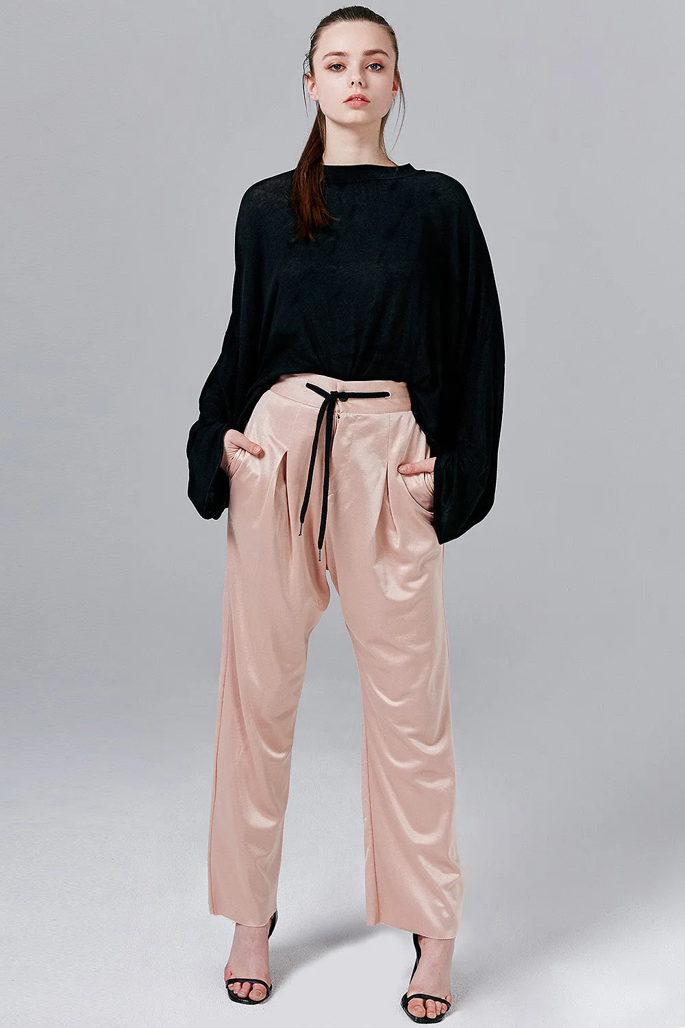 Felicity Satin Wide-Leg Pants