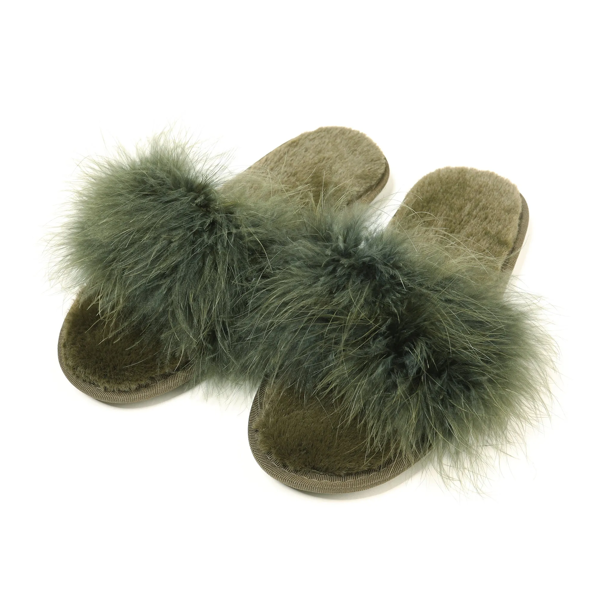 Fur Slippers Memory Foam Cozy House Slides Shoes