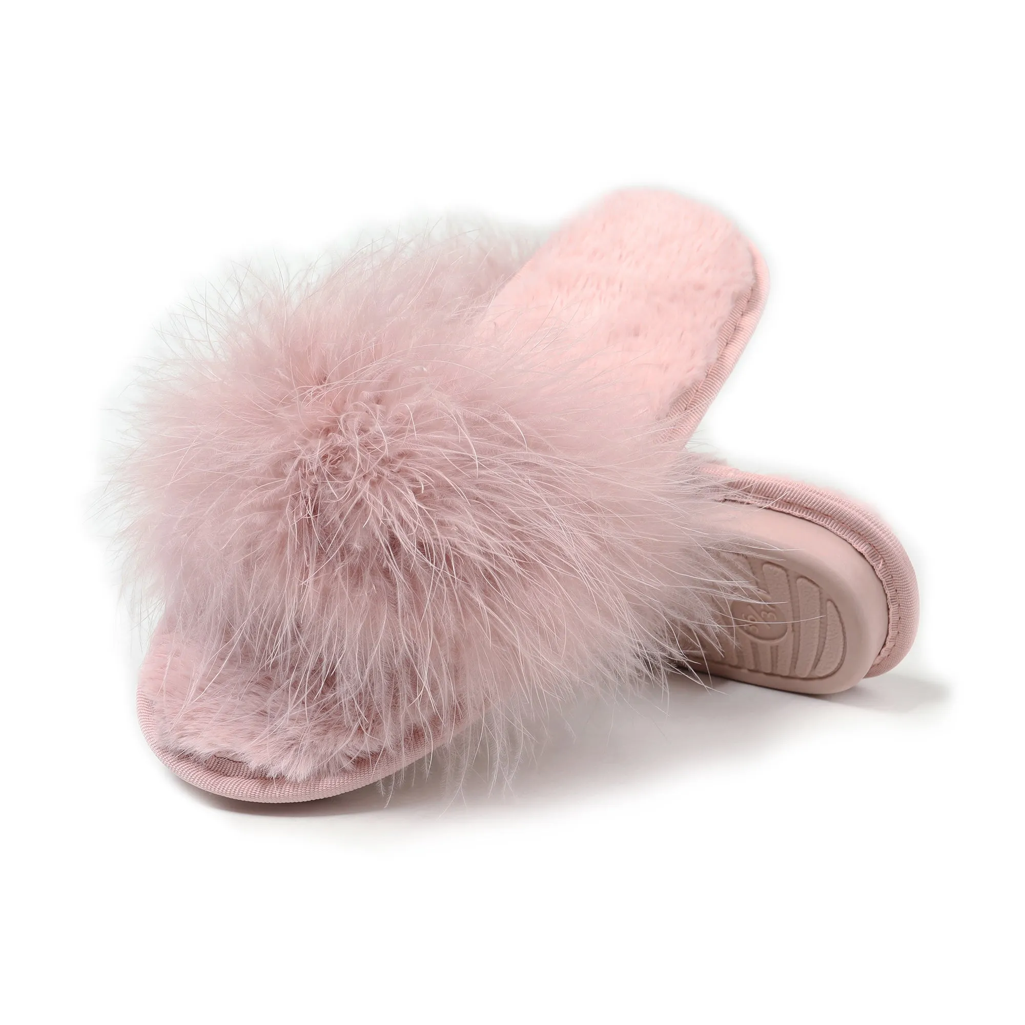 Fur Slippers Memory Foam Cozy House Slides Shoes