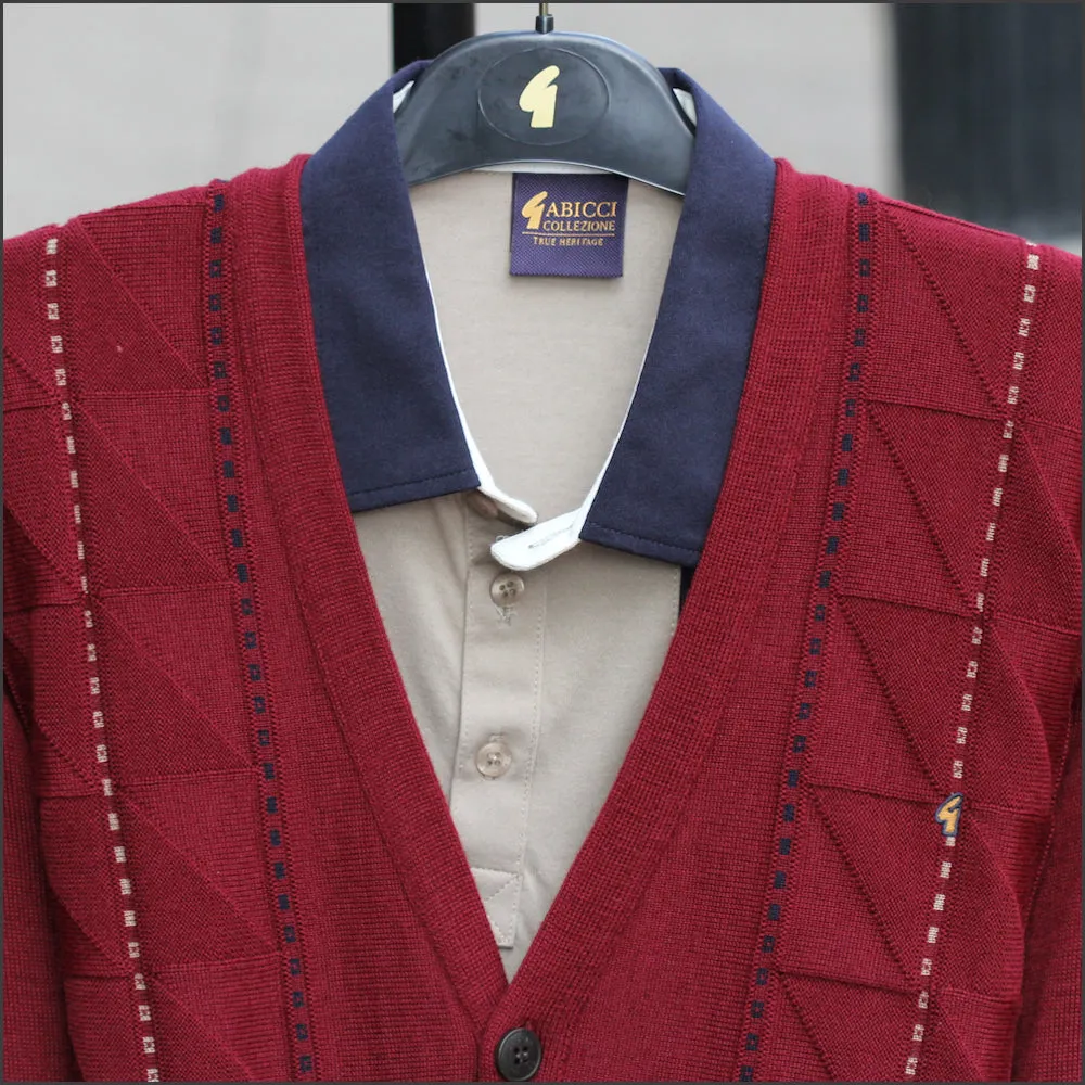 Gabicci M07 Berry Pattern Cardigan/