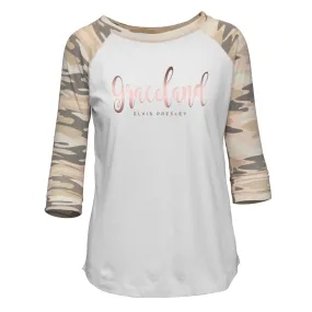 Graceland Elvis Camouflage Women's Raglan