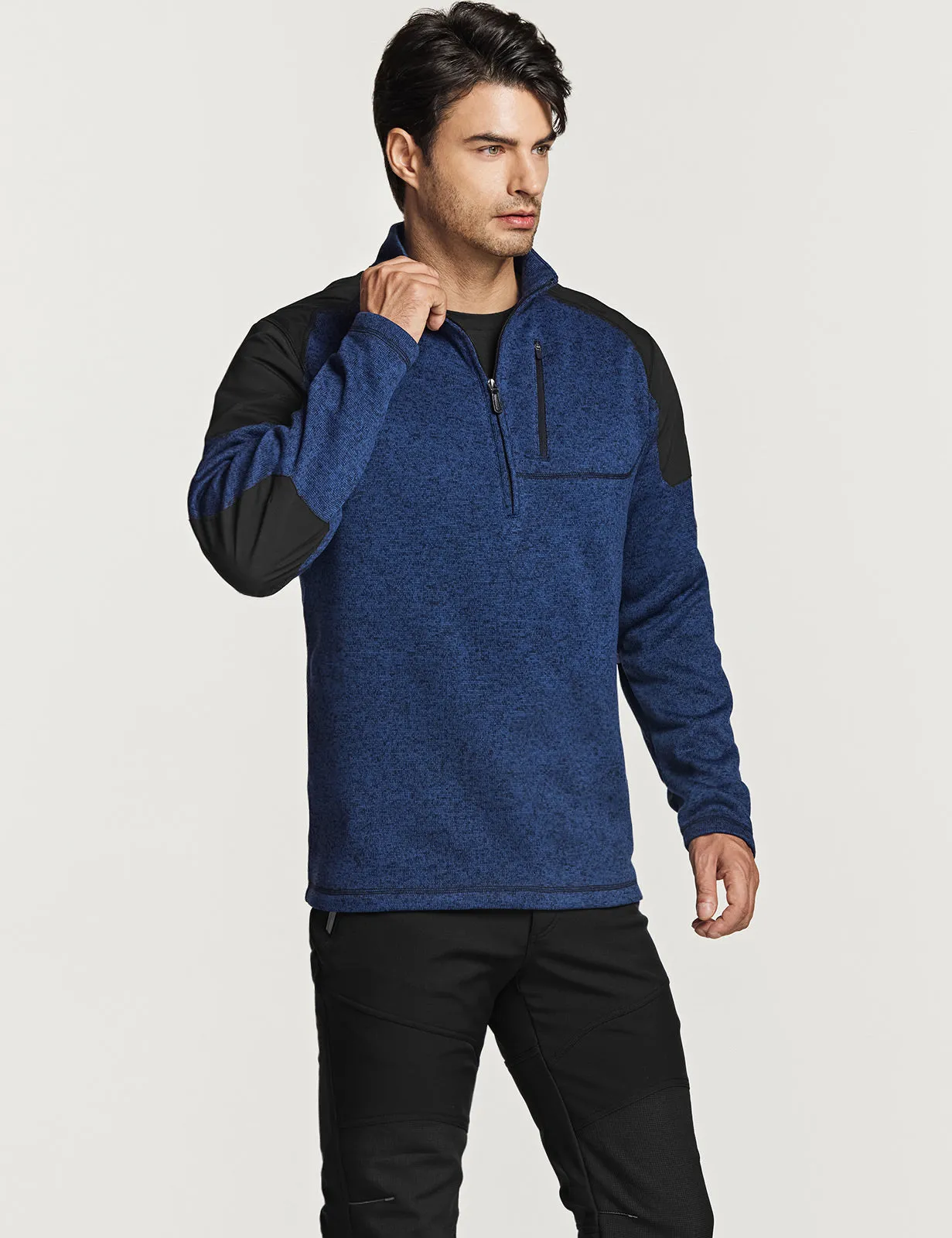 Half Zip Fleece Sweater [HKZ403]