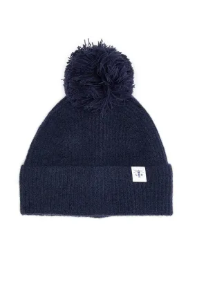 Hannah Bobble Hat - Navy