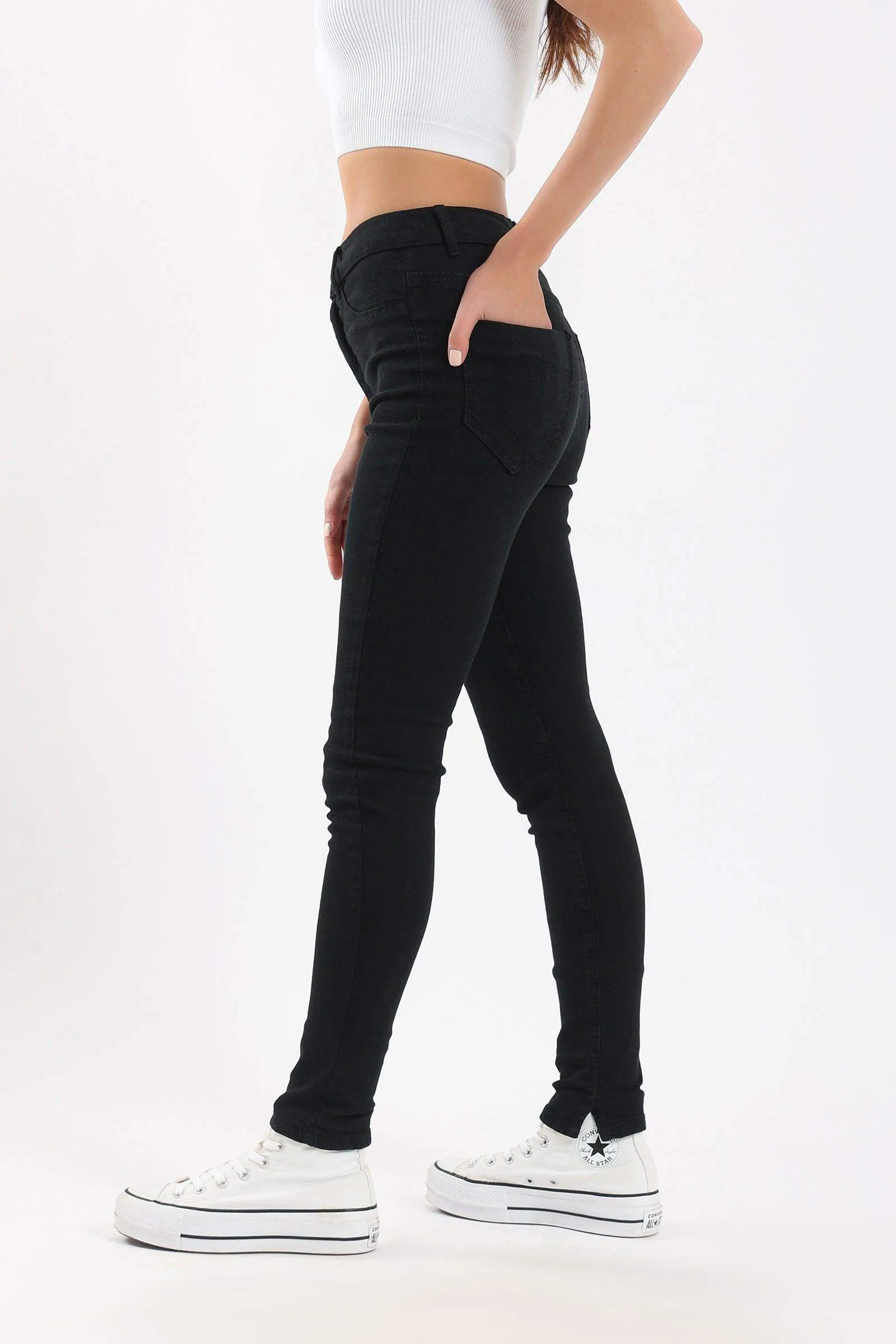 High Waist Slim Fit Jeans