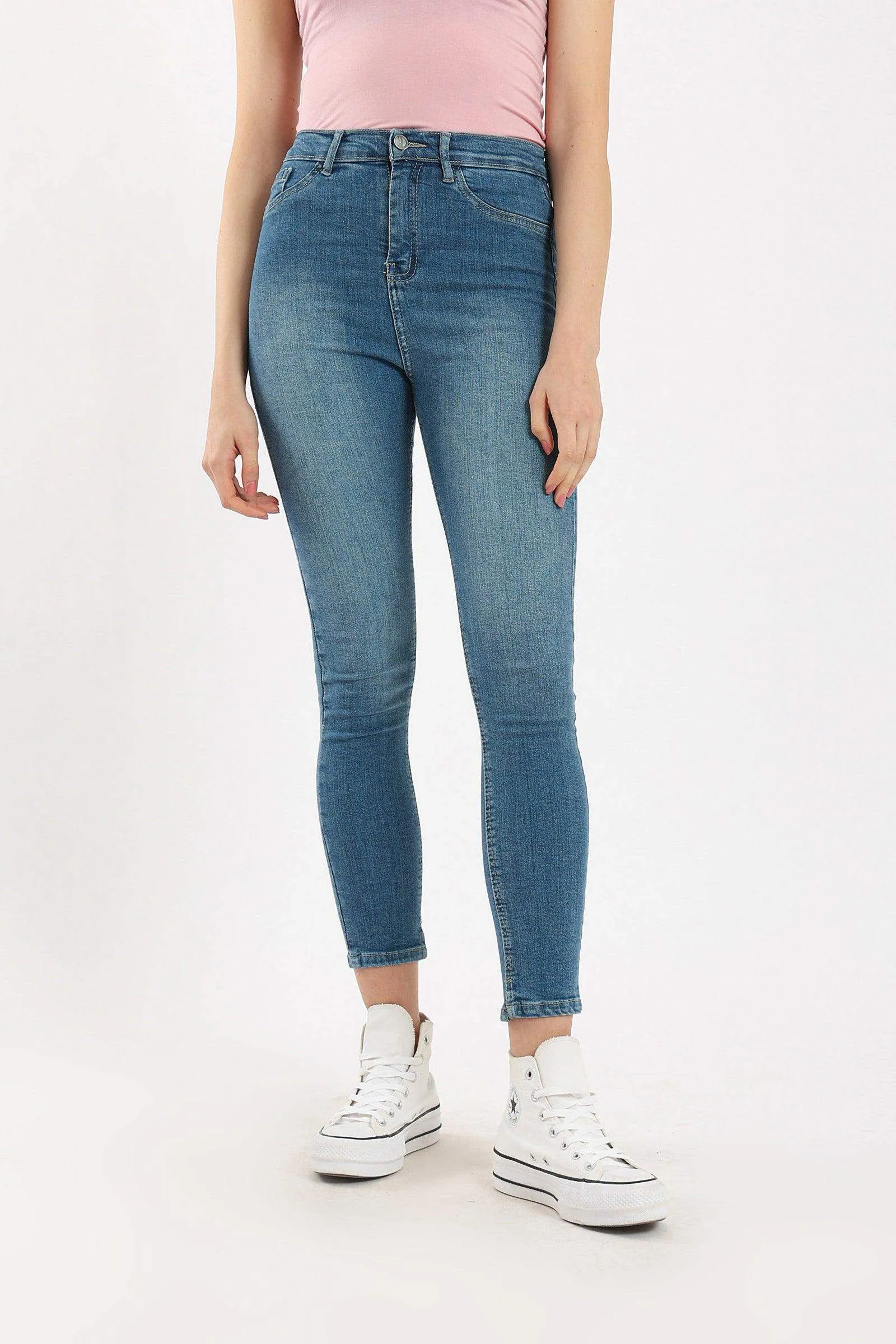 High Waist Slim Fit Jeans