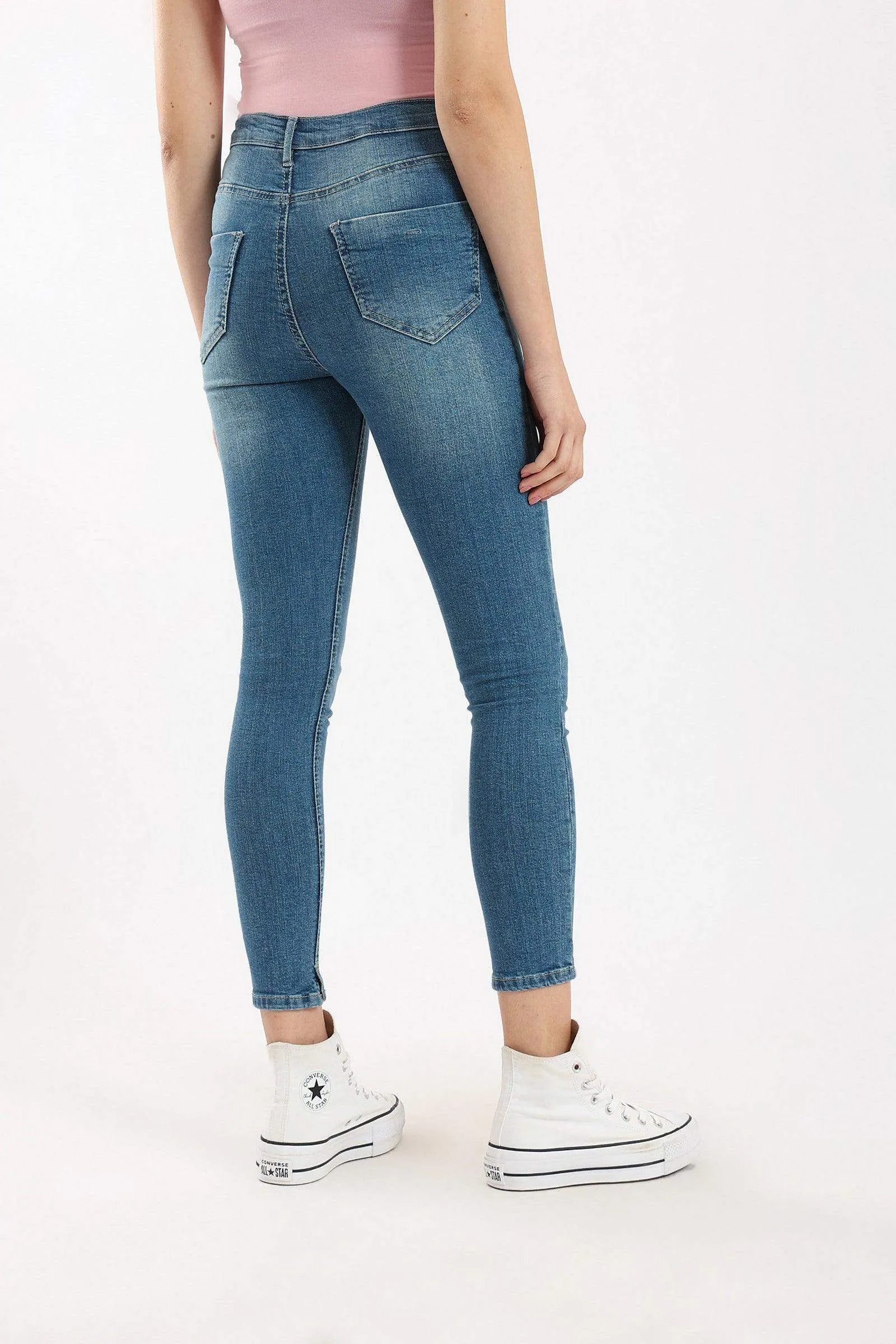 High Waist Slim Fit Jeans