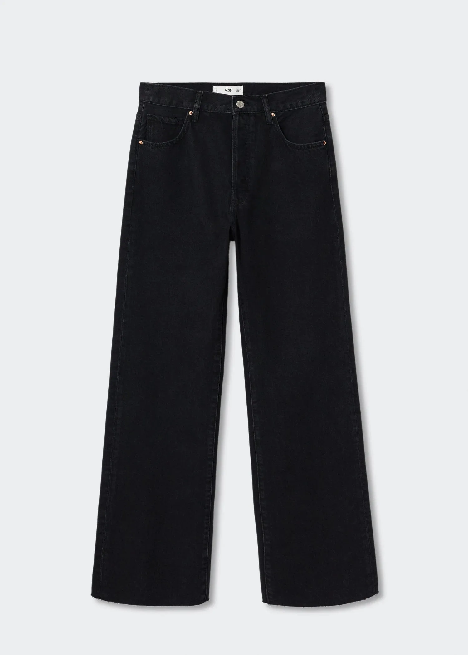 High-waist wideleg jeans