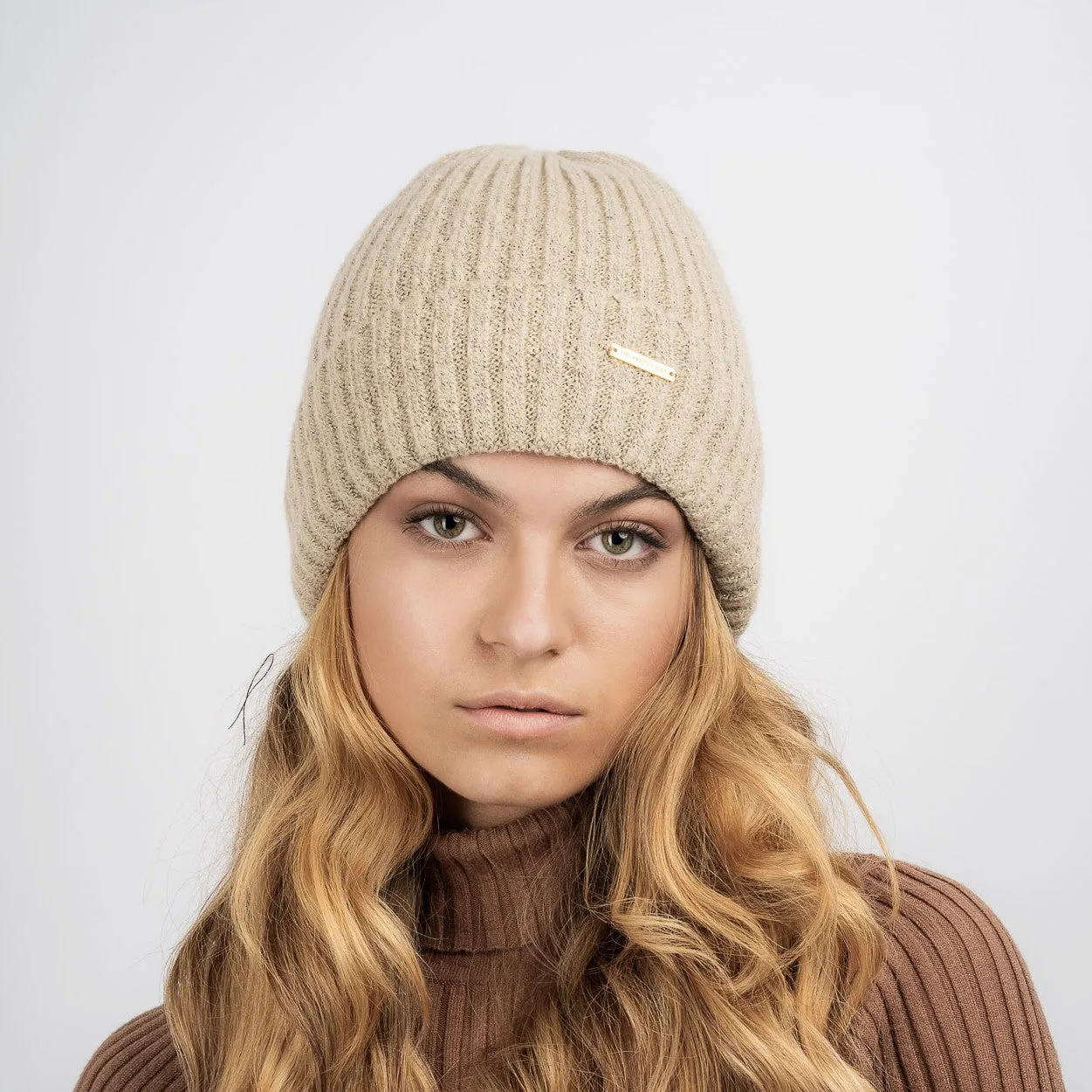 Jane Fleece Lined Beanie - Latte