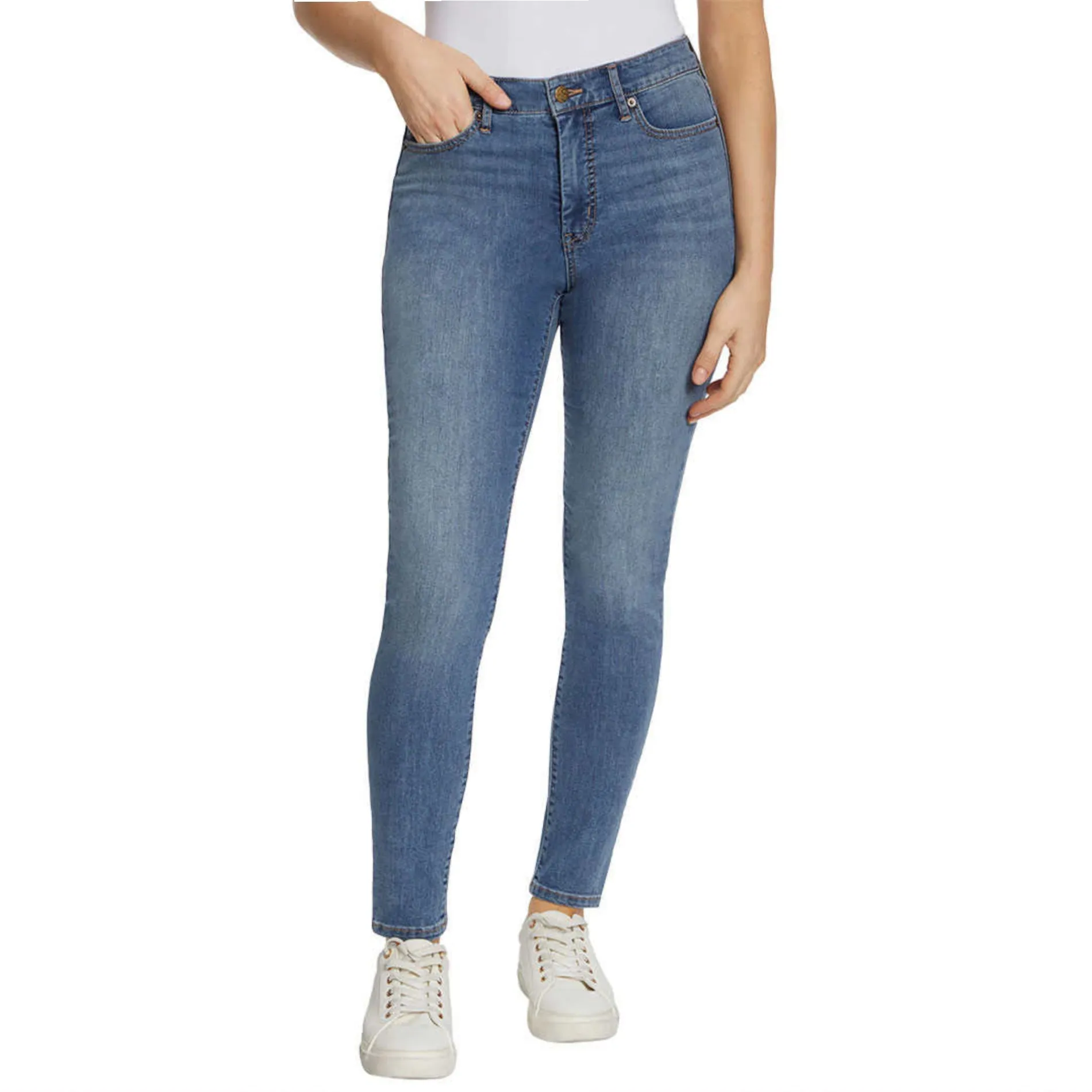 Jessica Simpson Women's Plus High Rise Comfort Stretch Classic Slim Jeans