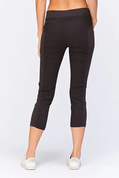 Jeter Crop Legging | Black