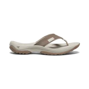 Kona Leather Flip-Flop in Brindle/Silver Birch