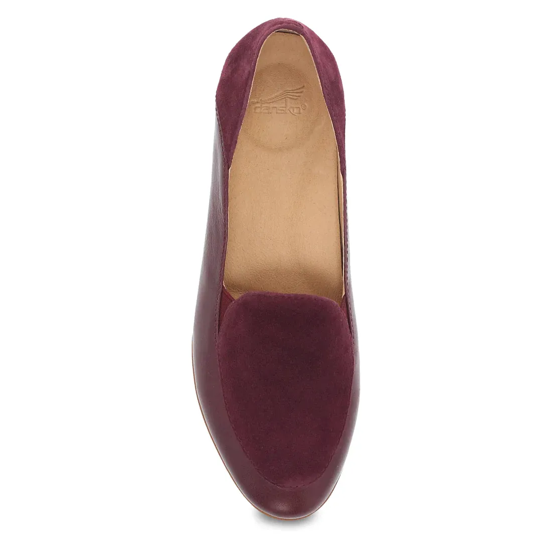 Lace Leather Moc Loafer in Glazed Wine CLOSEOUTS