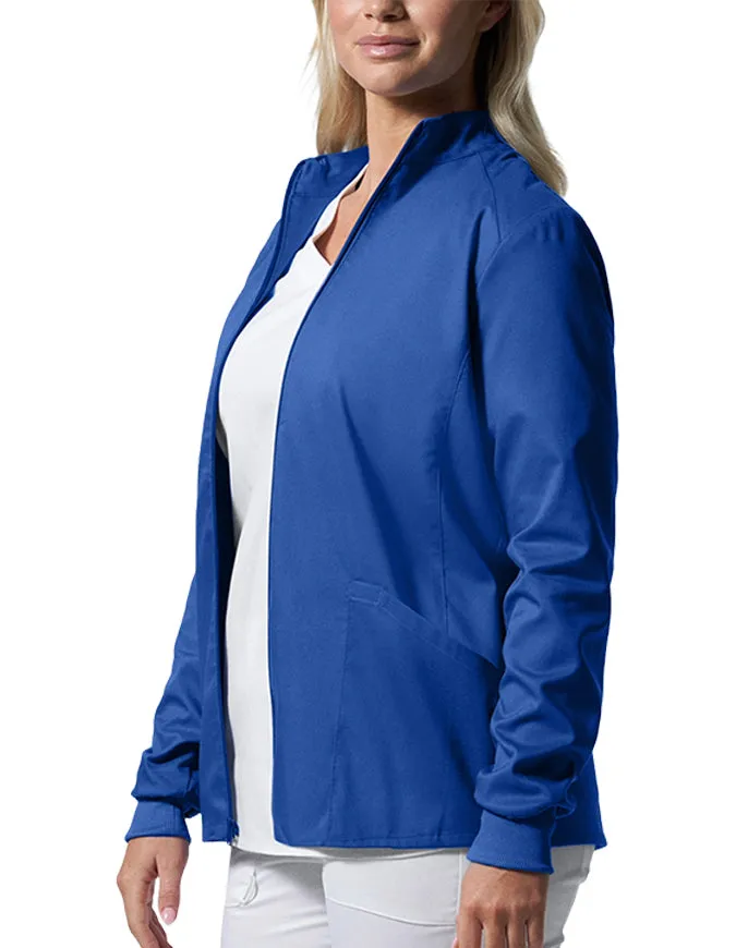 Landau ProFlex Women's Zip Front Mock Neck Scrub Jacket