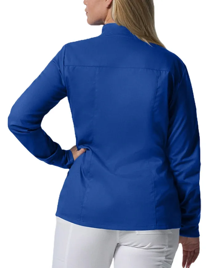 Landau ProFlex Women's Zip Front Mock Neck Scrub Jacket