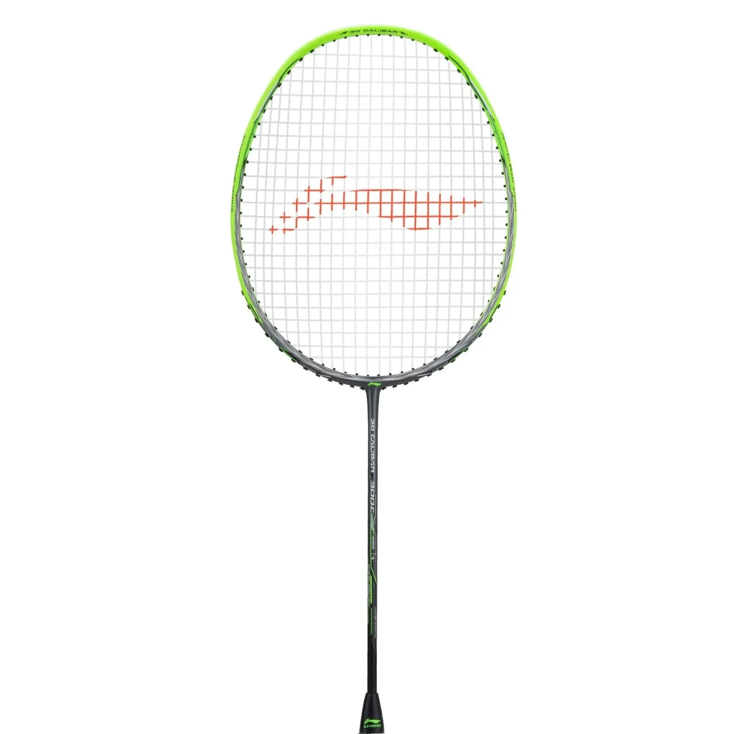 Li-Ning 3D Calibar 300 Combat Unstrung Badminton Racquet, Dark Grey/Green