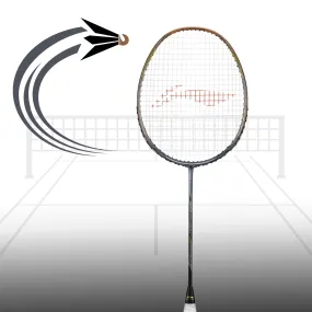 Li-Ning 3D Calibar 900 Professional Badminton Racquet, Gold/Grey