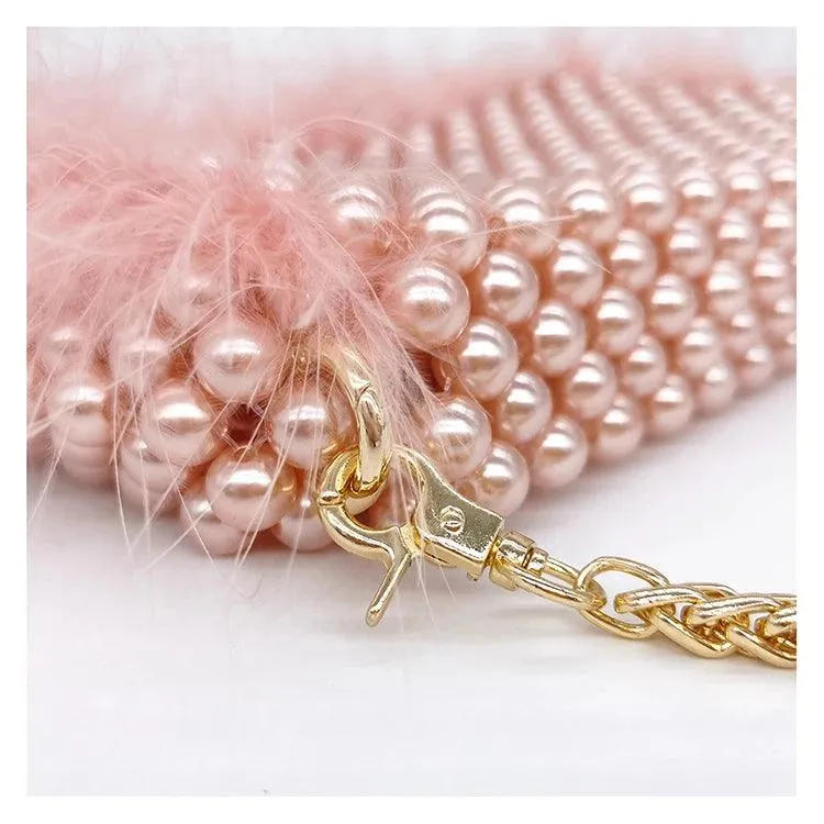 Lizzy Beaded Pearl Clutch