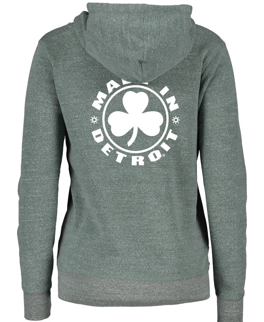 Lucky MID Ladies Zip-Up Clover Back