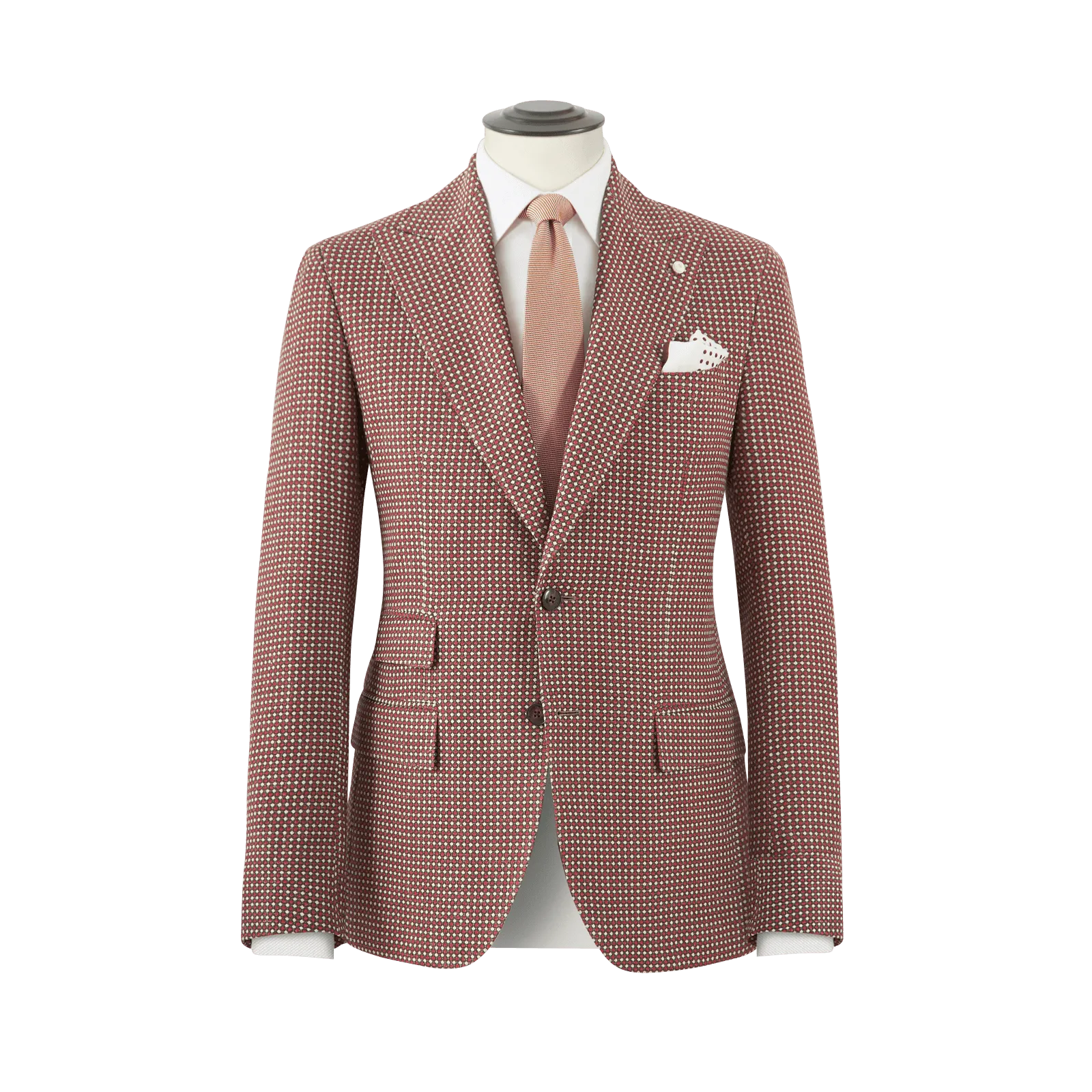 MAXI BIRDSEYE SUIT IN CLEAR CUT WOOL