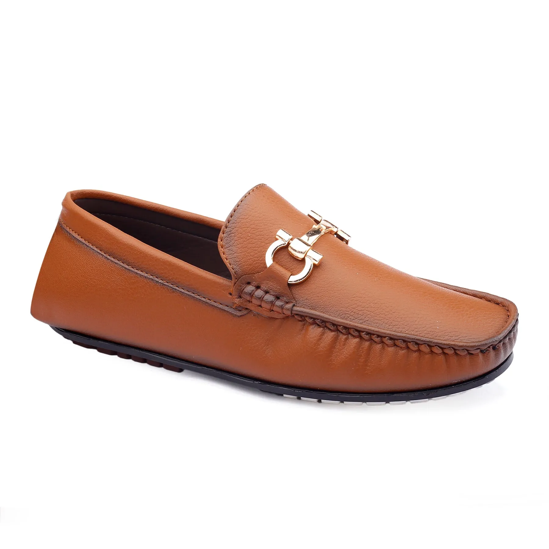 Men's Faux Leather Buckle Designer Loafers Shoes