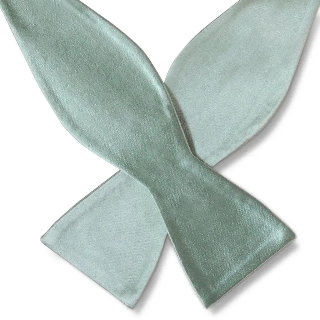 Mint Green Silk Self-Tie Bow Tie