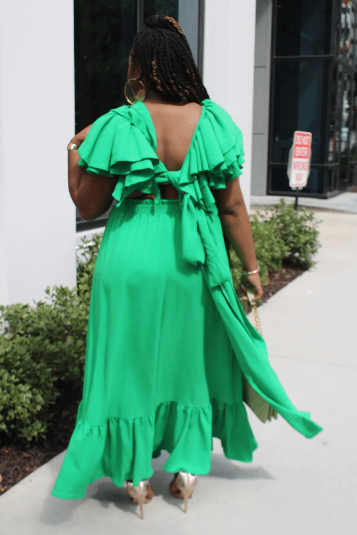 Miss Me Ruffle Sleeve Maxi