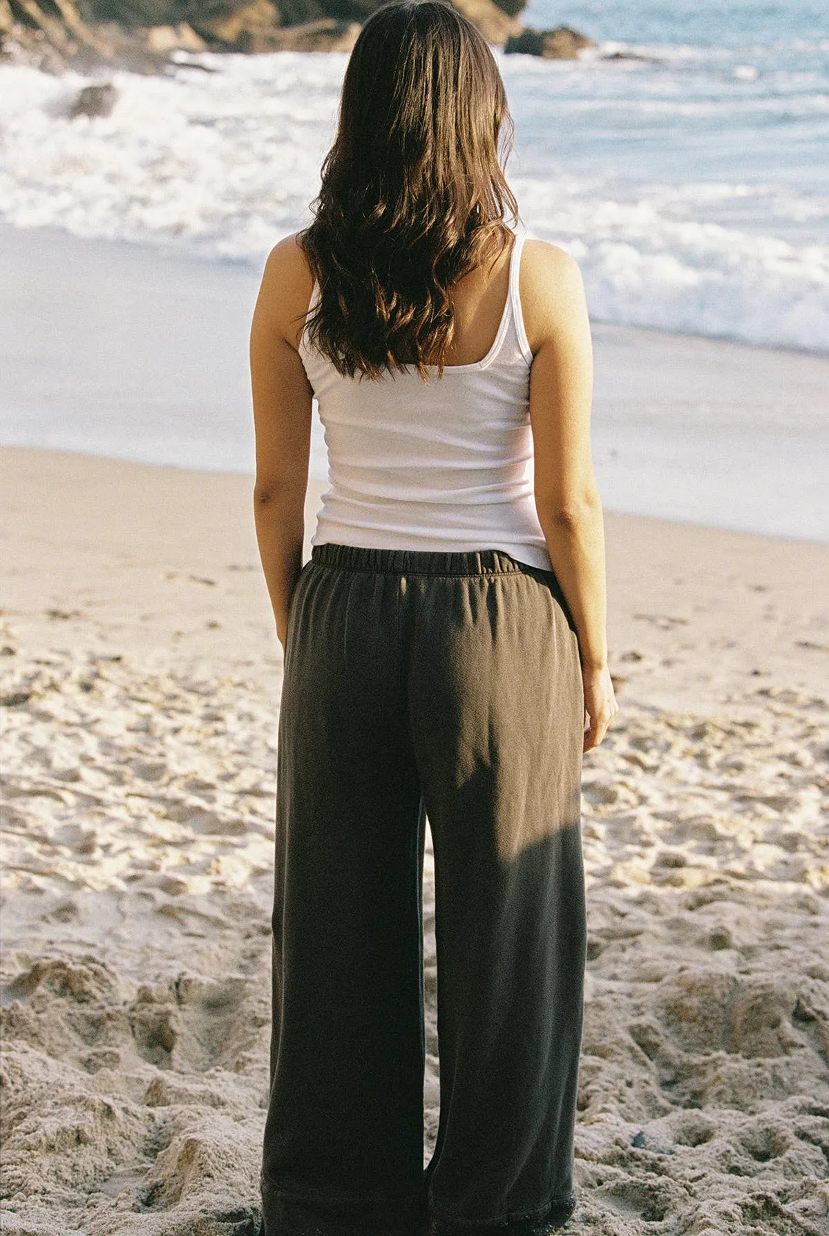 Organic Cotton Washed Fleece Pant