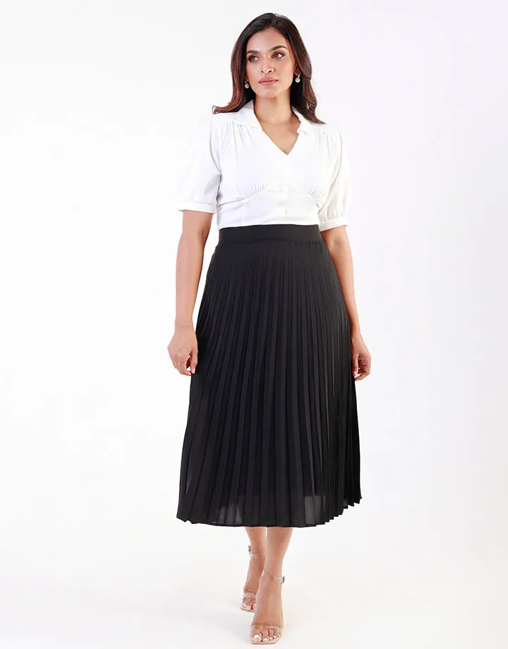 Permanent Pleated Midi Skirt