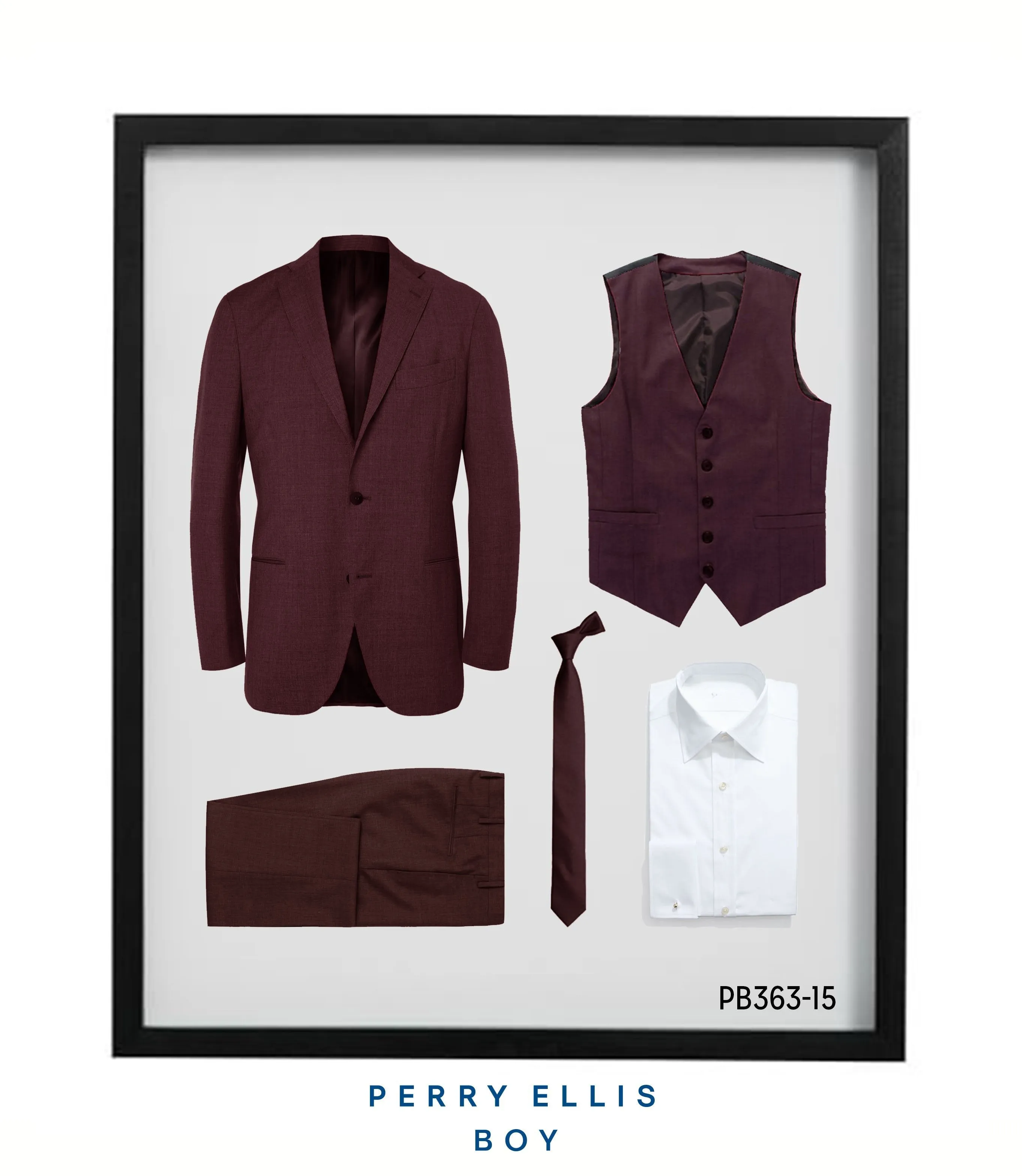 Perry Ellis Boys Suit Burgundy Suits For Boy's