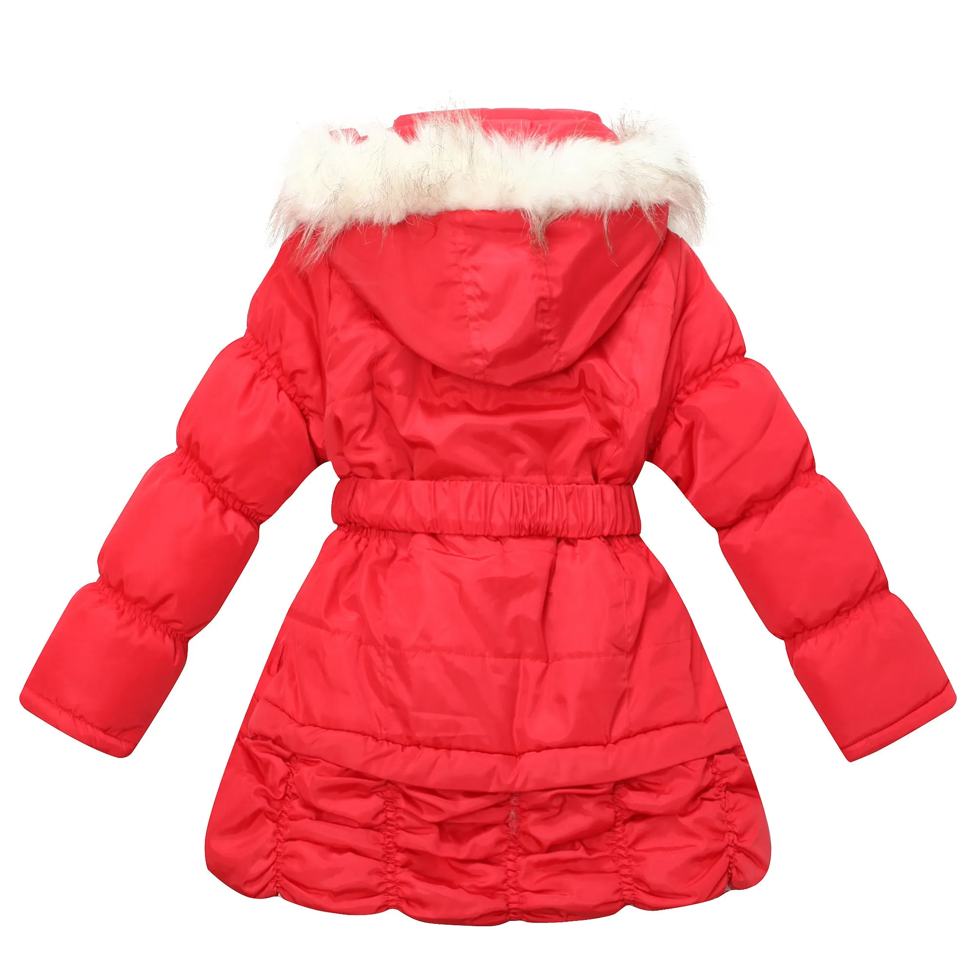 RH Puffer Winter Jacket Kids Girls Long Slim Hooded Warm Coat Ski 5-10T RH1118