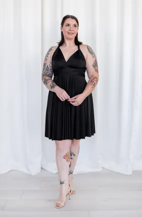 Sakura Midi Night Black / Plus Size - Convertible Semi-Formal Dresses