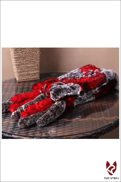 Scarfs for Women Real REX BIG Rabbit Fur Scarf Wrap Cape 050103