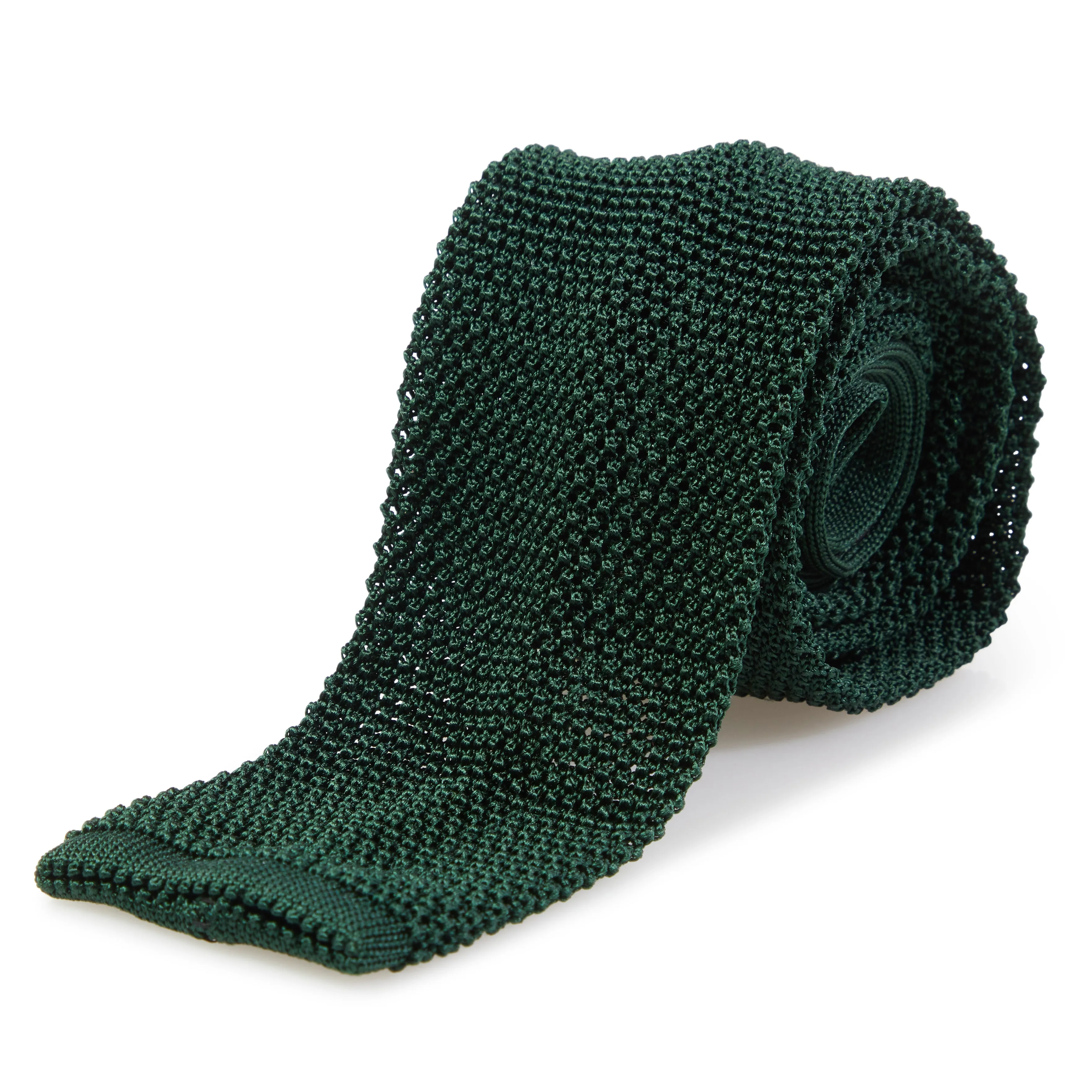 Silk Flat-End Knit Tie