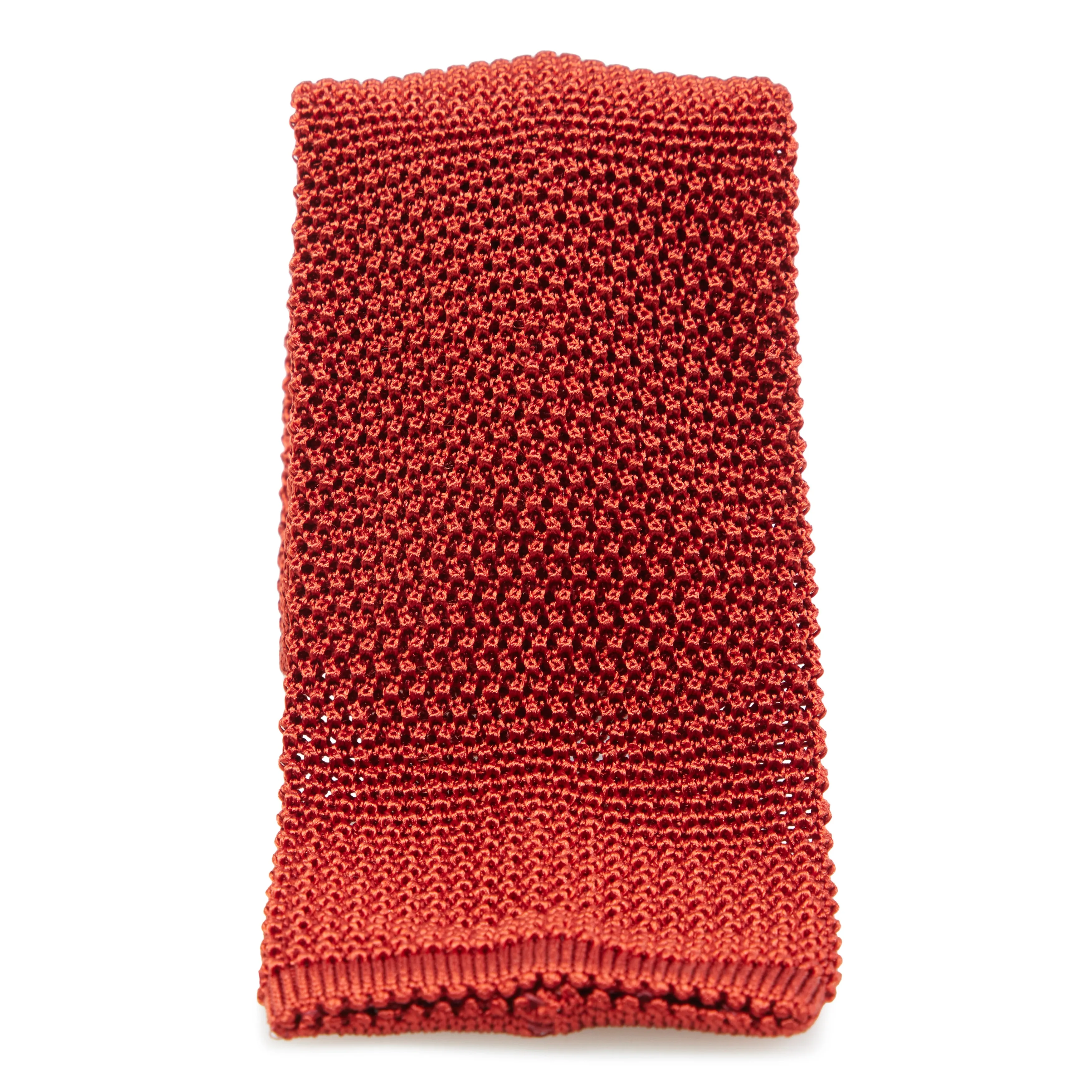 Silk Flat-End Knit Tie