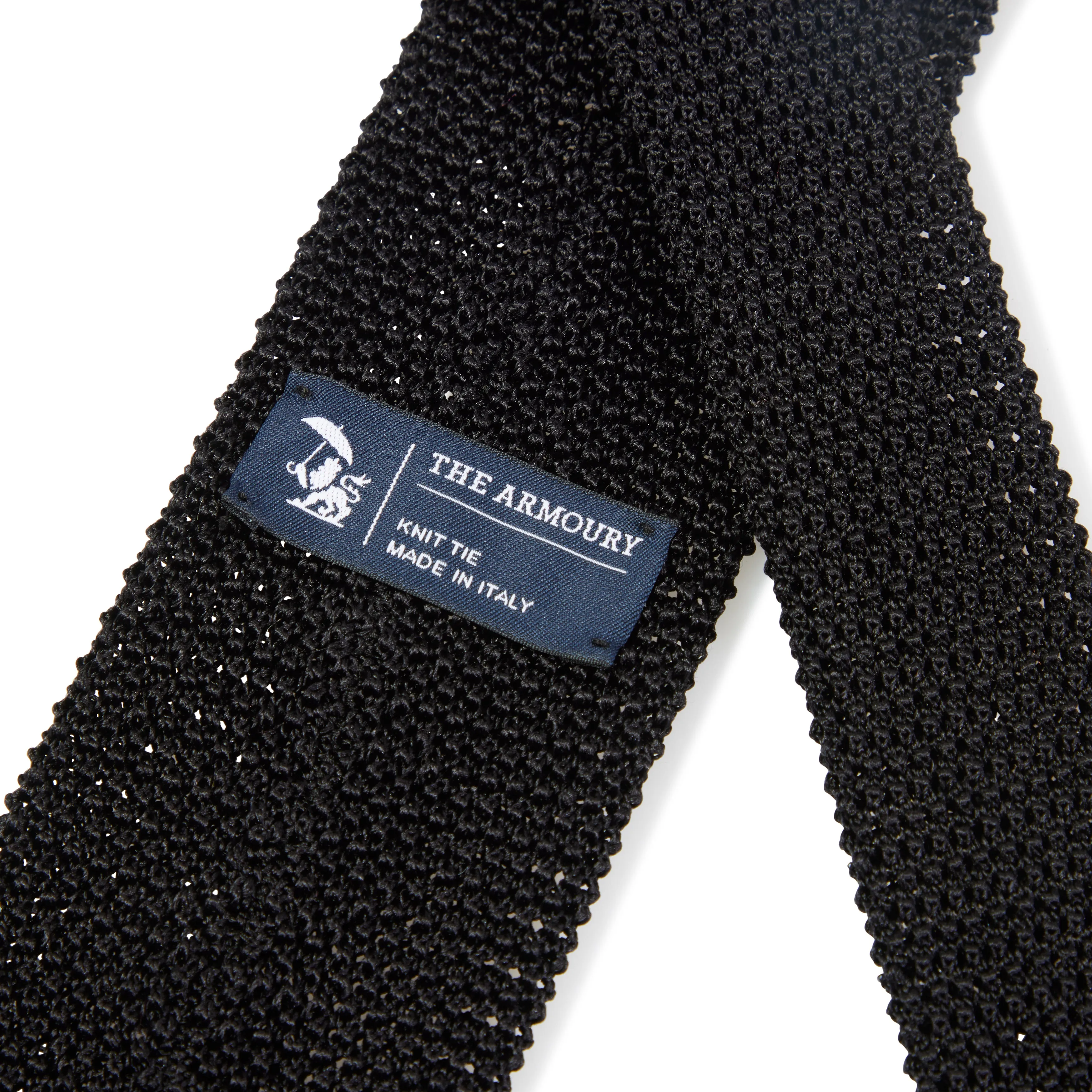 Silk Flat-End Knit Tie