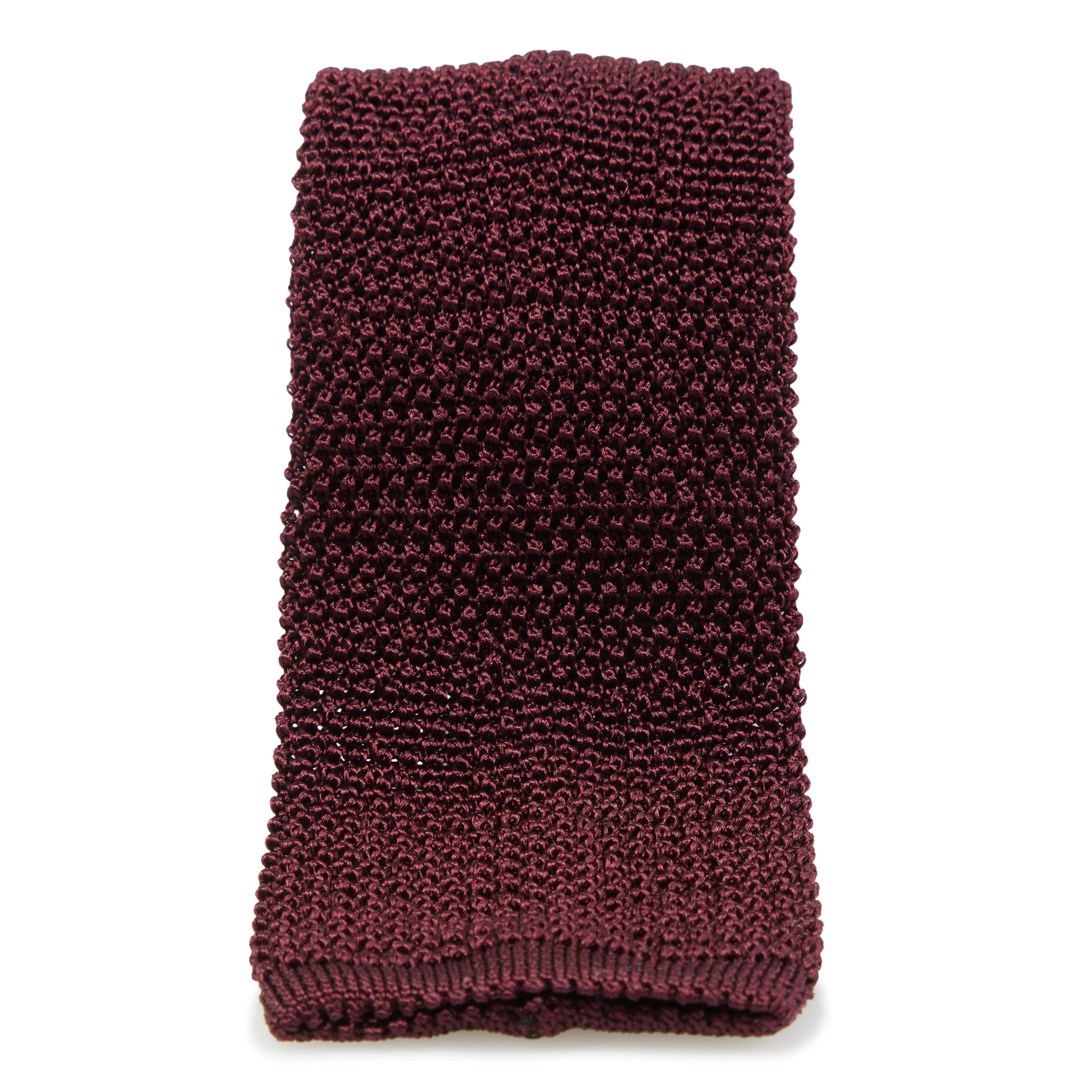 Silk Flat-End Knit Tie