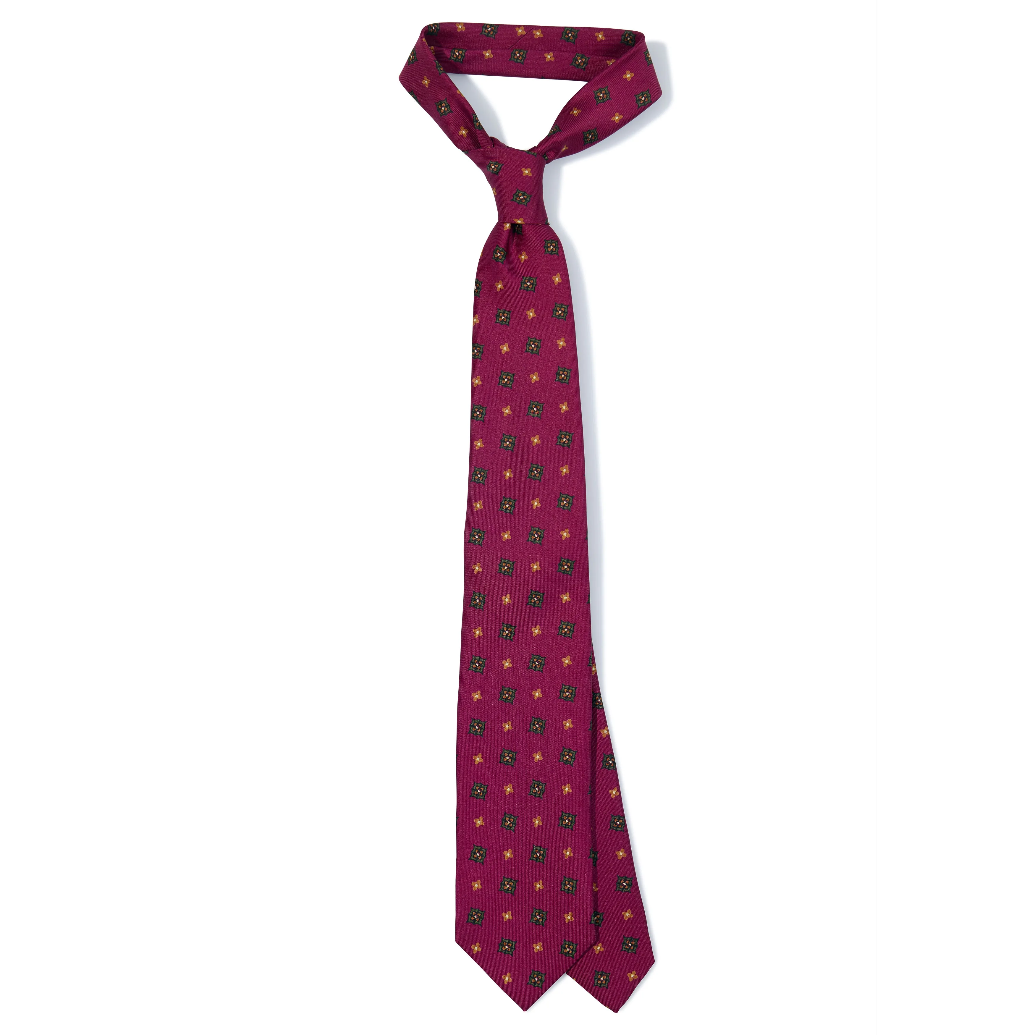 Silk Printed Tipped Tie