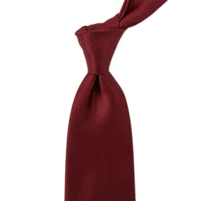 Sovereign Grade 50oz Burgundy Horizontal Solid Twill Silk Tie