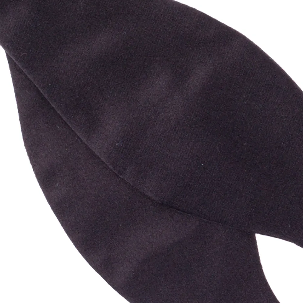 Sovereign Grade Black Satin Bow Tie