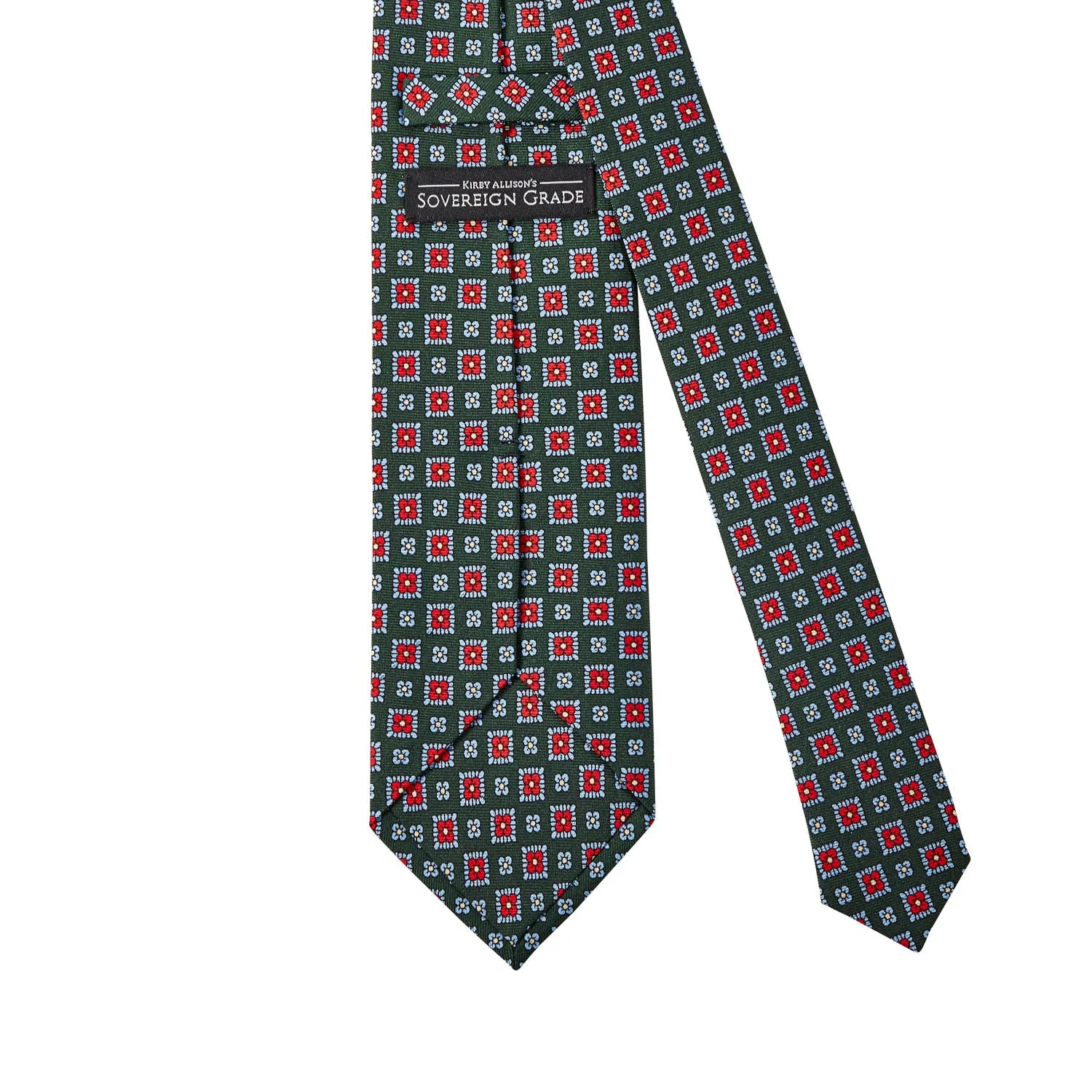 Sovereign Grade Forest 36oz Printed Silk Macclesfield Tie