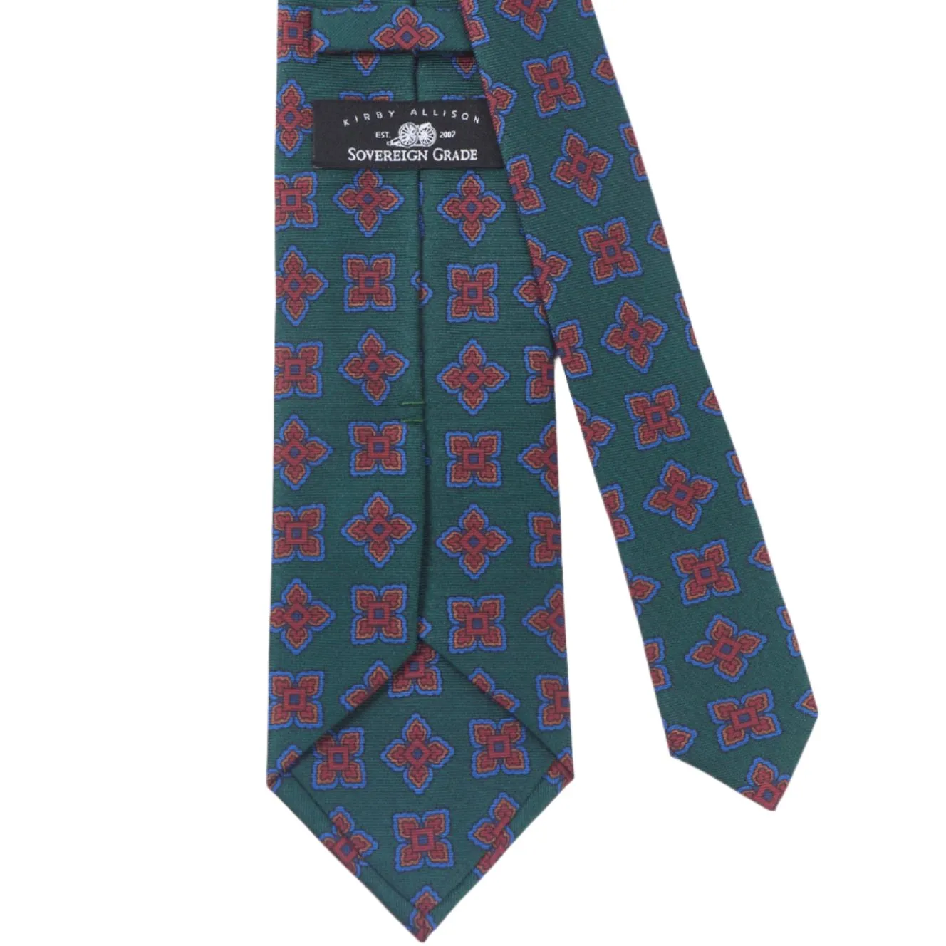 Sovereign Grade Forrest Large Medallion Ancient Madder Tie, 150cm